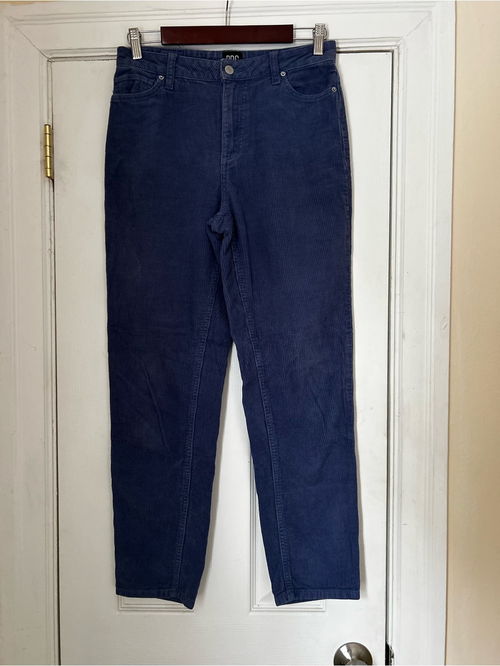BDG Mom High Rise Corduroy Pants in Periwinkle Blue